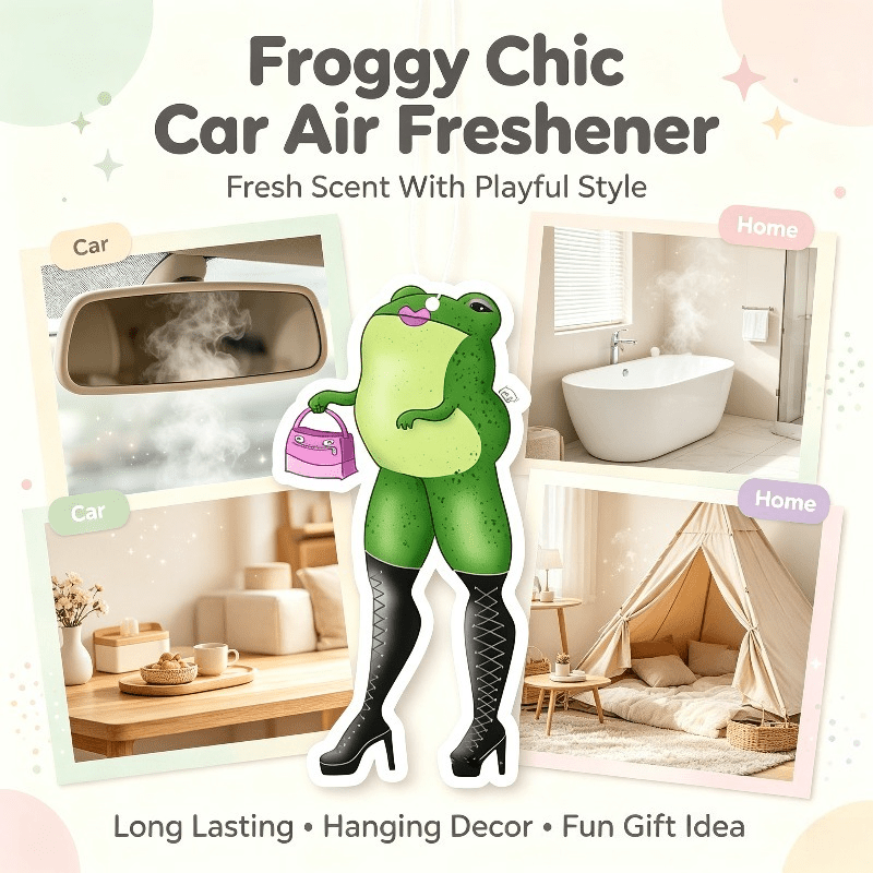 Car Air Freshener - 자동차 방향제 스타일리시한 개구리 캐릭터 향기