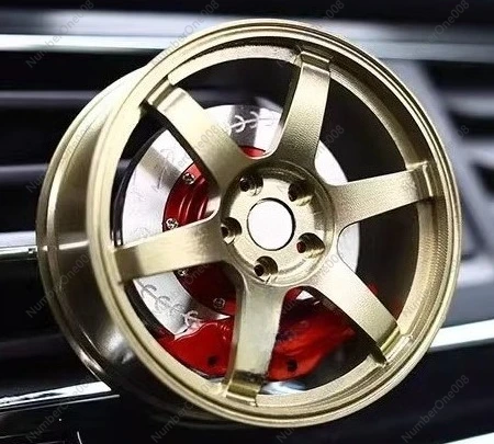 TE37 휠 림 모델 자동차 방향제 회전식 알로이 통풍 - Car Air Freshener 리뷰 및 가격