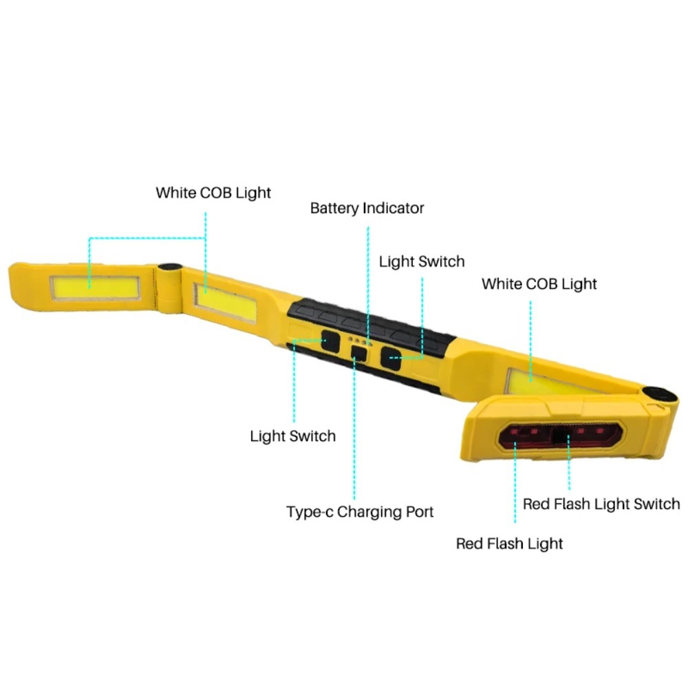 휴대용 COB 자석 LED 작업등 플래시라이트, 후크  - Car Led Light 리뷰 및 가격