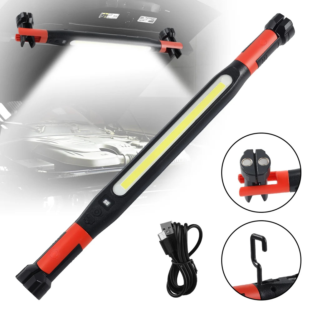 충전식 LED 작업등 고루멘 강력 자석 손전등, 후크  - Car Led Light 리뷰 및 가격