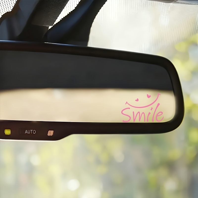 스마일 라이프 방수 비닐 스티커 (자동차, 노트북, 오 - Car Mirror 리뷰 및 가격