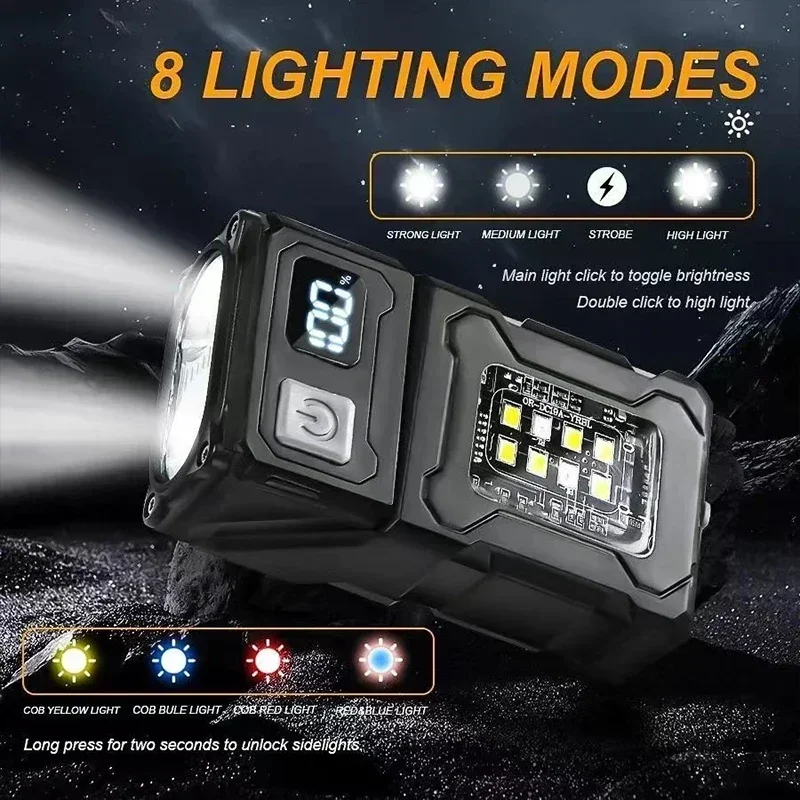 자석 토치 라이트 작업등 충전식 미니 COB 손전등 고 - Car Led Light 리뷰 및 가격