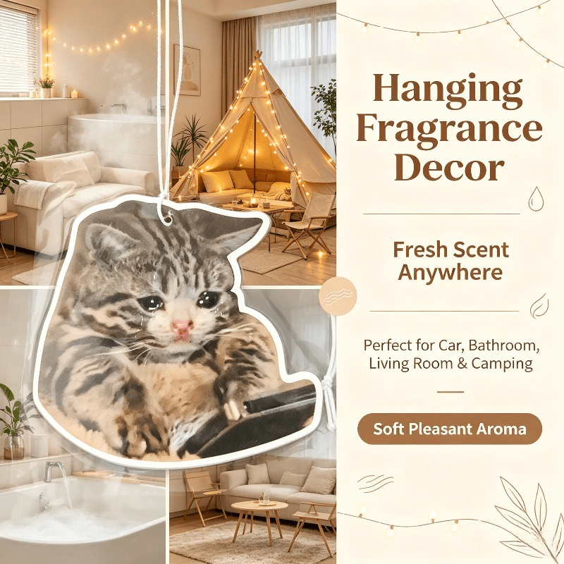 차량용 방향제 울고 있는 얼룩 고양이 향기 카드, 차량 - Car Air Freshener 리뷰 및 가격