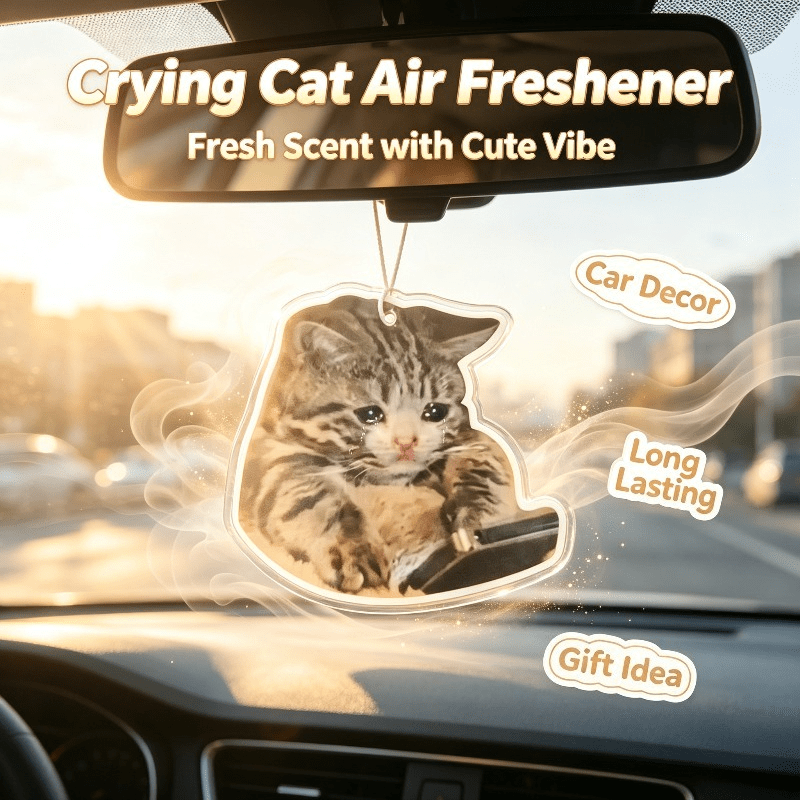 차량용 방향제 울고 있는 얼룩 고양이 향기 카드, 차량 - Car Air Freshener 리뷰 및 가격