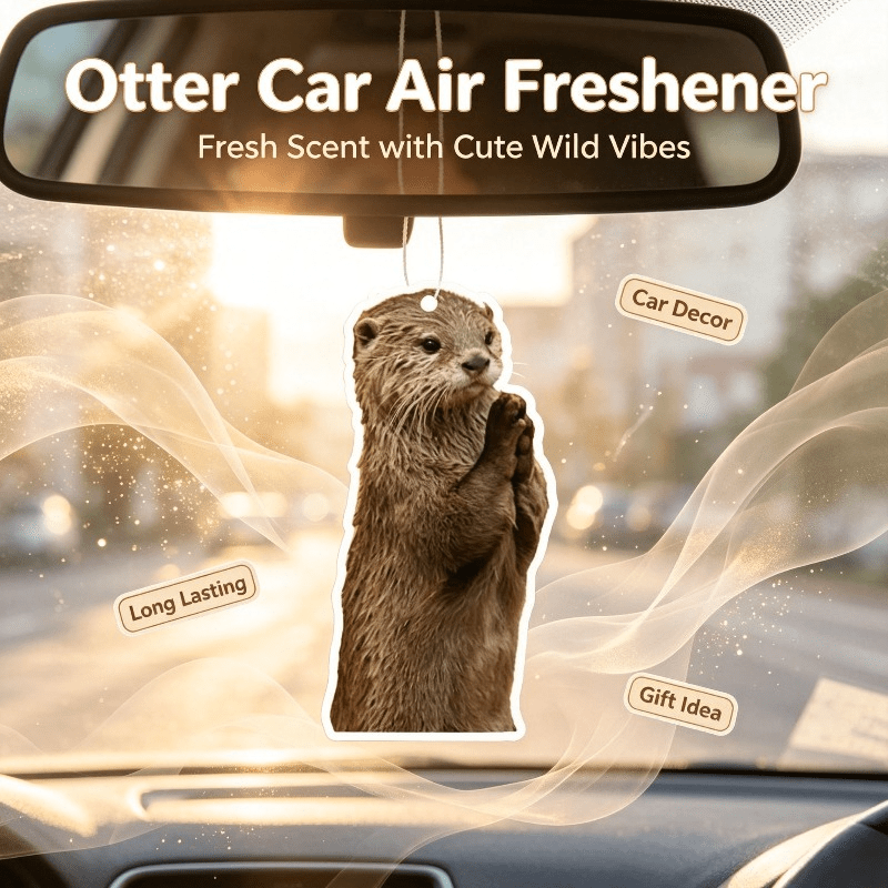차량용 방향제 기도하는 갈색 수달 모양 향기 카드, 차 - Car Air Freshener 리뷰 및 가격