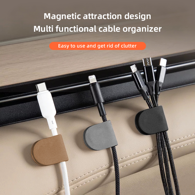 1/2/4개 세트, 자석 부착형 차량용 케이블 정리 클 - Car Cable Organizer 리뷰 및 가격